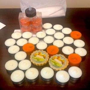 batches of New Tea Candles, electric tea candles & vase and stand